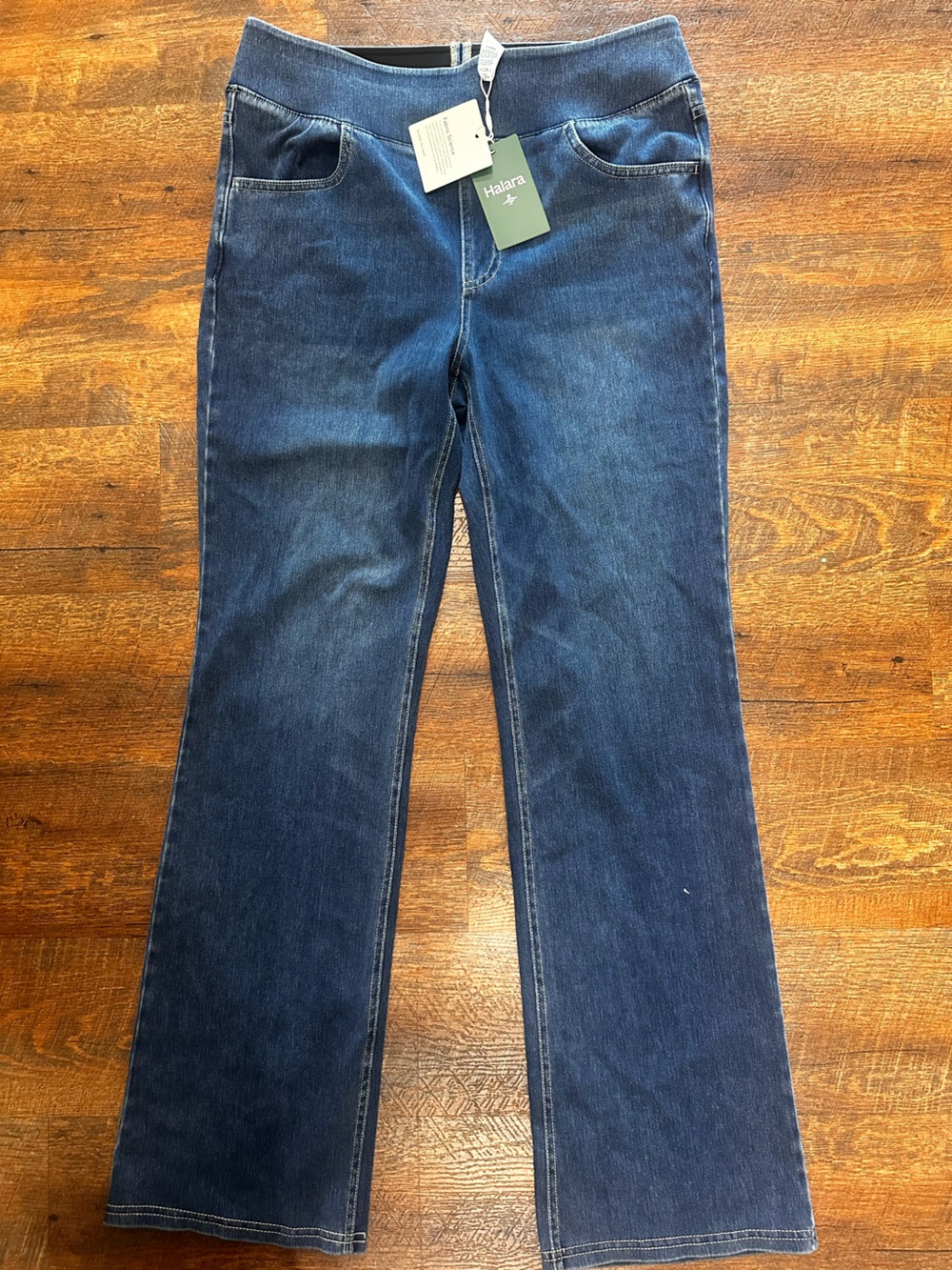 HALARA flex Indigo Straight-Leg Women's Jeans large
